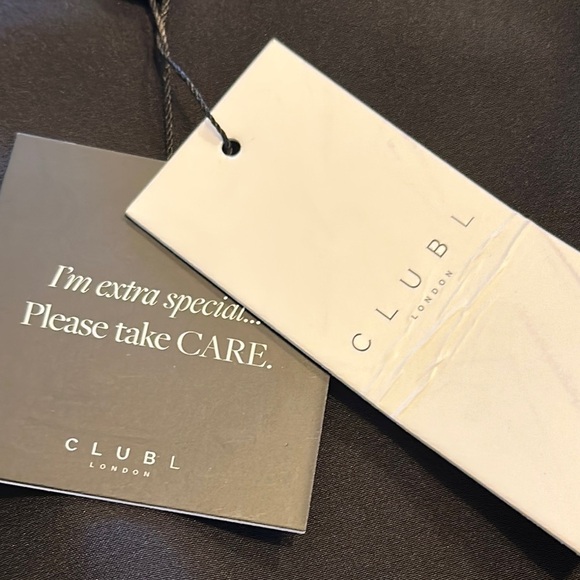 Club L London Elegant Black Boat-Neck Pleated Maxi Dress NWT - Picture 11 of 14